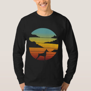 Doberman Retro  Sunset S voor mannen T-shirt