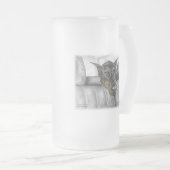 Doberman Riding in auto Matglas Bierpul (Voorkant rechts)