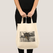 Doberman Riding in auto Tote Bag (Voorkant (product))