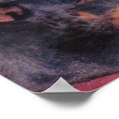 Doberman Rocks Fantasy Art Poster (Hoek)