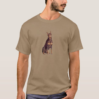 Doberman (rode sit) t-shirt