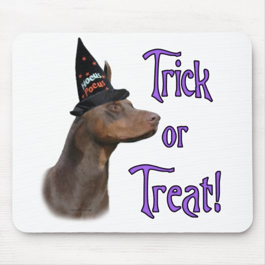 Doberman rode truc muismat (Voorkant)