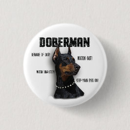Doberman Ronde Button 3,2 Cm