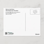 Doberman - Rood - Slecht voor botten Briefkaart (Achterkant)