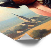  Doberman schilderij Poster (Hoek)
