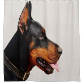 Doberman Shower Curtain Douchegordijn (Voorkant)
