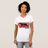 Doberman Silhouette, in beweging T-shirt (Voorkant volledig)