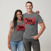 Doberman Silhouette, in beweging T-shirt (Unisex)