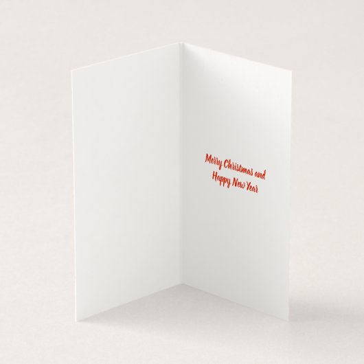 Doberman Silhouette-kersthond en Label met cadeau Kaart (Binnen)