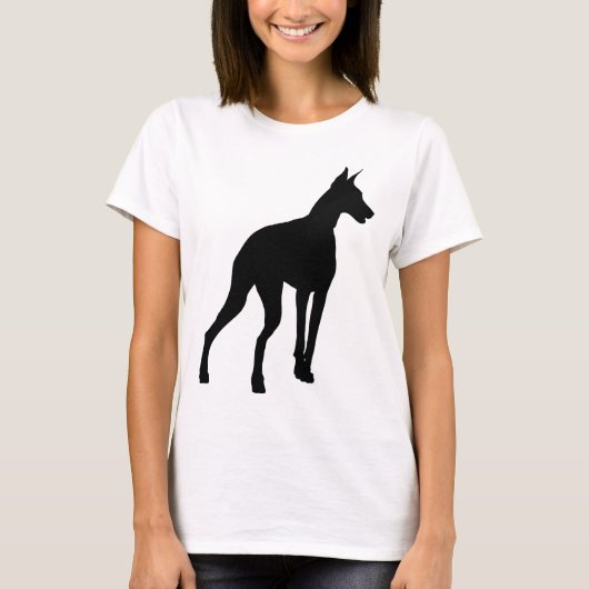 Doberman Silhouette T-shirt (Voorkant)