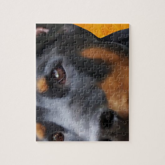 Doberman sluit af legpuzzel (Verticaal)