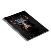 Doberman Staal Vibe Silhouet Verticaal Notitieboek (Rechterzijde)