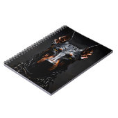 Doberman Staal Vibe Silhouet Verticaal Notitieboek (Linkerzijde)