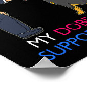 Doberman steunt Trump Gift Doberman Pinscher Poster (Hoek)