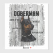 Doberman Sticker (Vel)