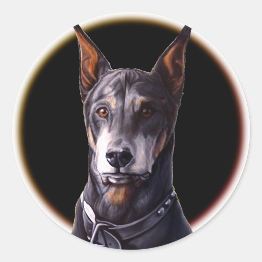 Doberman Stickers Doberman Pinscher Dog Stickers (Voorkant)