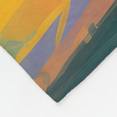 Doberman strand surfen schilderij fleece deken (Hoek)