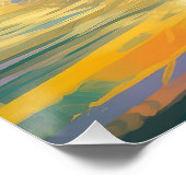 Doberman strand surfen schilderij perfect poster (Hoek)