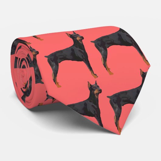 doberman stropdas (Opgerold)