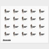 DoberMan Superhero 2 Ronde Sticker (Vel)