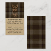 Doberman Swirlface giften Visitekaartje (Voorkant / Achterkant)