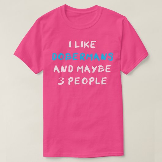 Doberman T-shirt (Design voorkant)