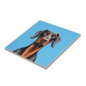 Doberman Tegeltje (Zijkant)