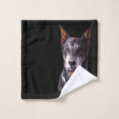 Doberman Towel Set Persoonlijke Dobermanhanddoeken Bad Handdoek (Wasdoekje)