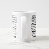 Doberman Traits Jumbo Mok (Achterkant)