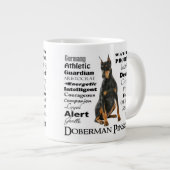 Doberman Traits Jumbo Mok (Voorkant rechts)