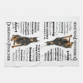 Doberman Traits Kitchen Towel Theedoek (Horizontaal)