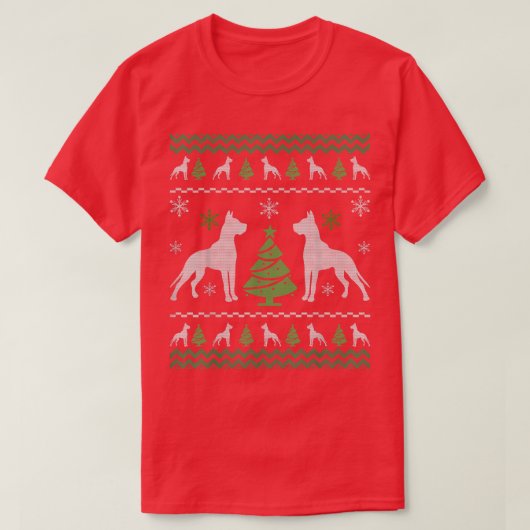 Doberman Ugly KerstSweater Cute Gifts for Wom T-shirt (Design voorkant)