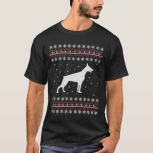 Doberman Ugly KerstSweater Ugly Kerstmis Swe T-shirt