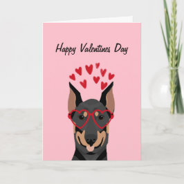 Doberman Valentijnsdag Love Card Feestdagen Kaart