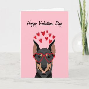 Doberman Valentijnsdag Love Card Feestdagen Kaart