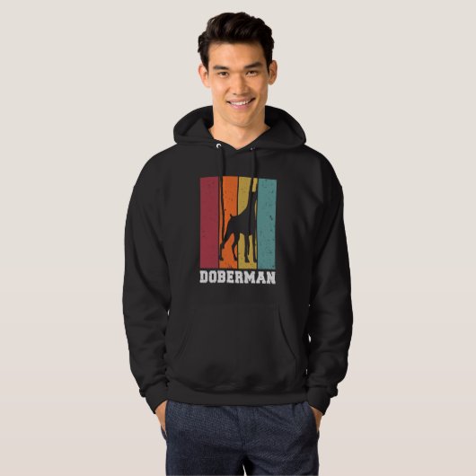 Doberman Vintage  2 Hoodie (Voorkant volledig)