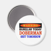 DOBERMAN WAARSCHUWING MAGNEET (Voorkant / Achterkant)