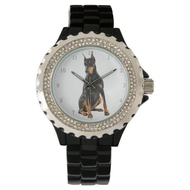 Doberman Watch Horloge (Voorkant)