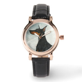 Doberman Watch van Hevener Horloge