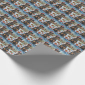 Doberman Winter Wonderland Christmas Joy Cadeaupapier (Hoek)
