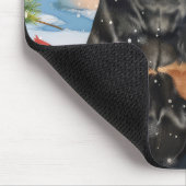 Doberman Winter Wonderland Christmas Joy Muismat (Hoek)