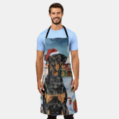 Doberman Winter Wonderland Christmas Joy Schort (Gedragen)