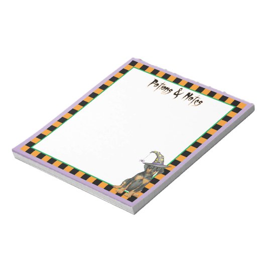 Doberman Witch Notitieblok (Linkerzijde)