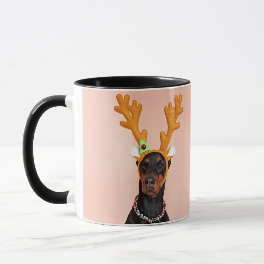 Doberman with Horns of a Deer Mok (Links)