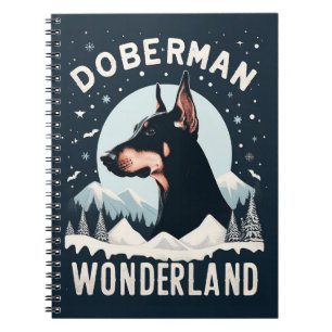 Doberman Wonderland - Sneeuwrijk Hondenliefhebber Notitieboek