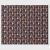 Doberman Wrapping Paper Doberman Pinscher Paper Cadeaupapier (Vlak)