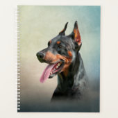 Dobermanhond tekenen planner (Voorkant)