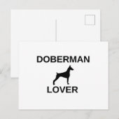 dobermanliefje briefkaart (Voorkant / Achterkant)