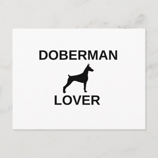 dobermanliefje briefkaart (Voorkant)