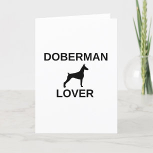 dobermanliefje feestdagen kaart